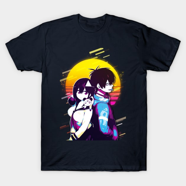 Fuyumi Yanagi and Staz Charlie Blood T-Shirt by 80sRetro